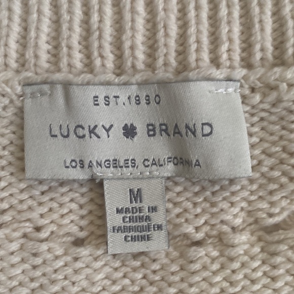 LUCKY BRAND SWEATER Size M - Picture 2 of 3